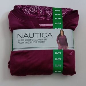 Nautica Women's Burgundy Sleepwear Set